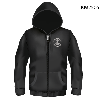 „Kraft Mut Ehre Würde Freiheit“ – Motiv Thorhammer Sweatjacke
