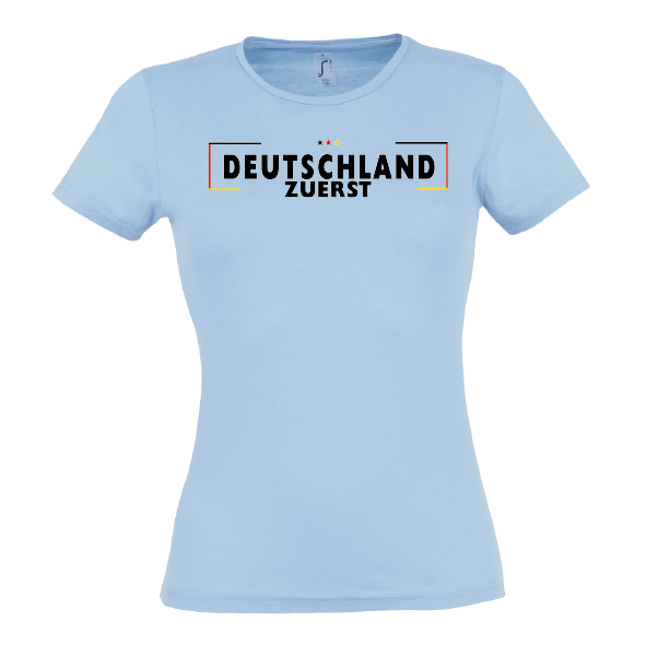 Grenze Lady T-Shirt blau