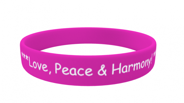 Love,Peace & Harmony! - Silikonarmband