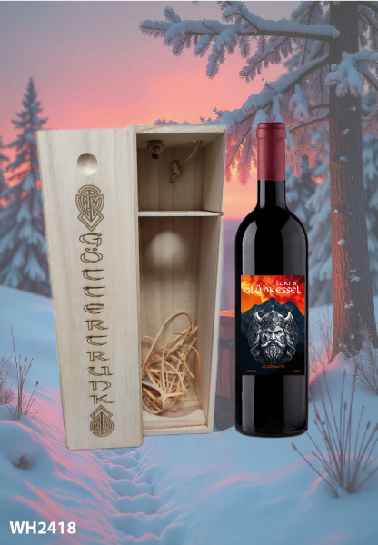 Geschenkset LOKI´S GLÜHKESSEL 0,75l & Weinkiste Göttertrunk