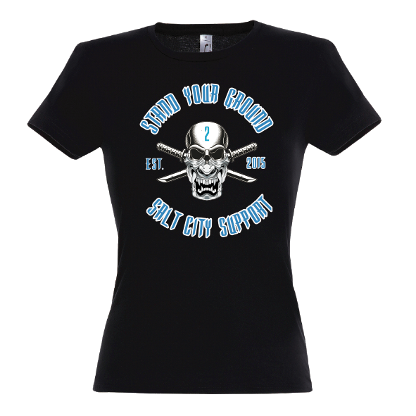 Supporter Lady T-Shirt schwarz
