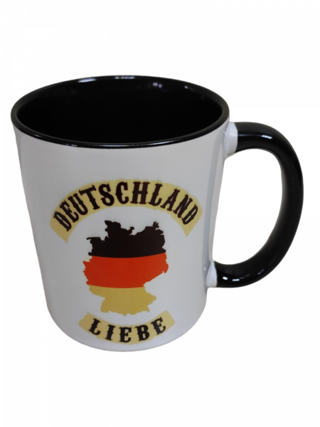 Deutschlandliebe Tasse schwarz