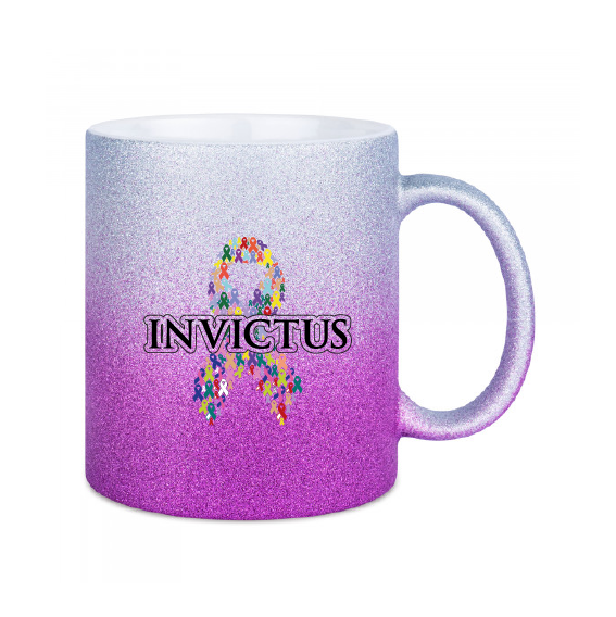 Invictus Tasse Glitzer mit Farbverlauf (limitiert)