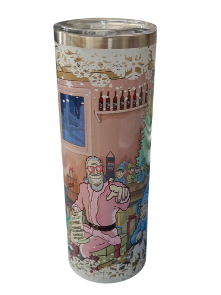 Edelstahl-Thermobecher Weihnachtsmotiv 2025