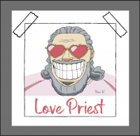 Love Priest Aufkleber Love Priest Aufkleber