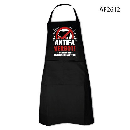 AntifaVerbot Latzschürze schwarz