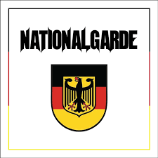 Nationalgarde Aufkleber weiss