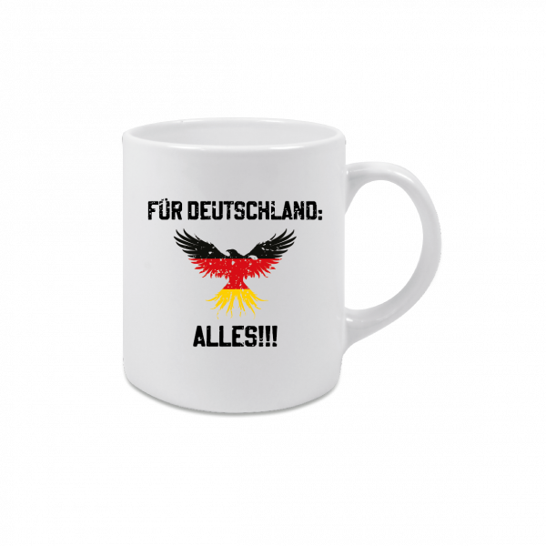 Für Deutschland Tasse weiss (weitere Varianten vorhanden)