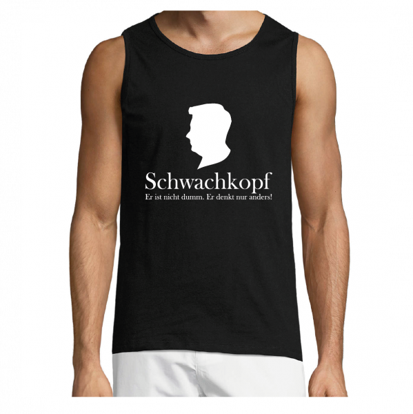 Schwachkopf Tanktop schwarz