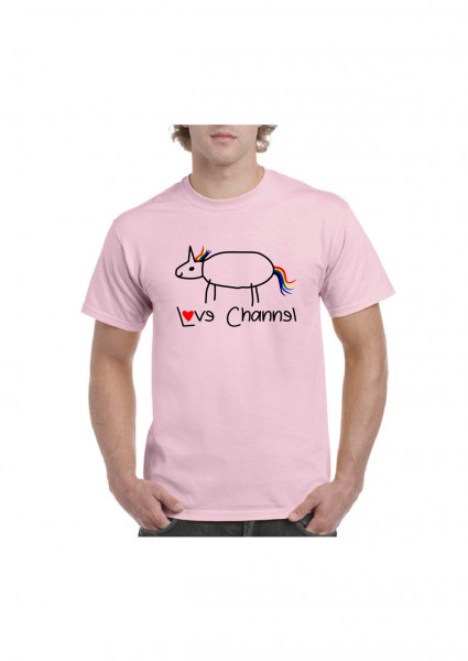 Love Channel T-Shirt rosa