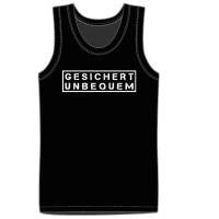 Gesichert unbequem Tanktop schwarz