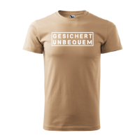 Gesichert unbequem T-Shirt sand