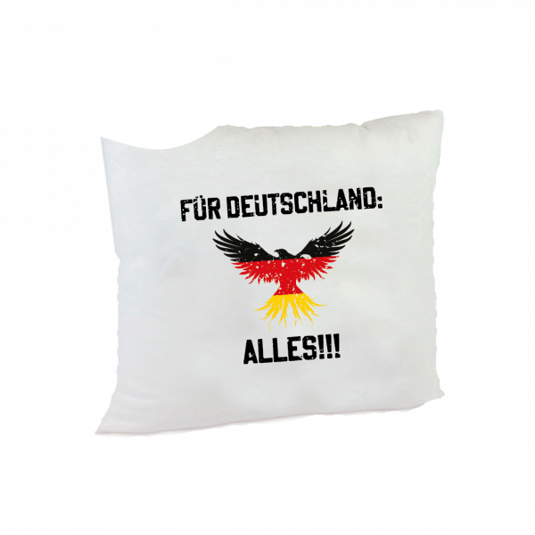 Für Deutschland! Kissen weiss ( weitere Variante wählbar)