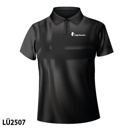 Lügenkanzler Polo-Shirt schwarz