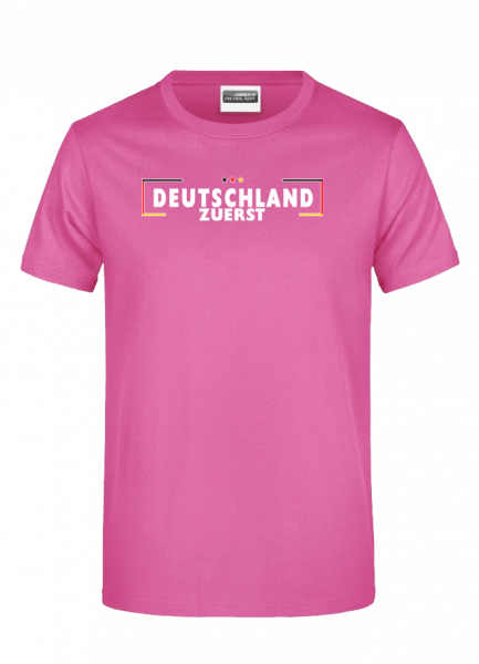 Deutschland zuerst T-Shirt rosa