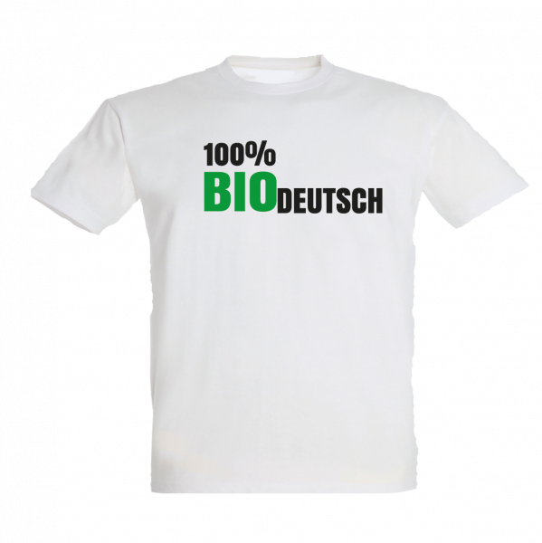 100% BIOdeutsch T-Shirt weiss