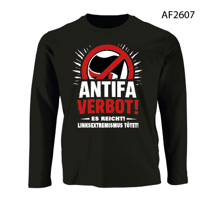 AntifaVerbot Langarmshirt schwarz