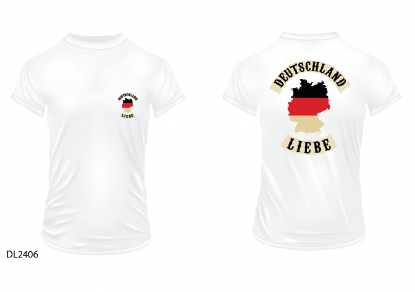 Deutschlandliebe T-Shirt weiss
