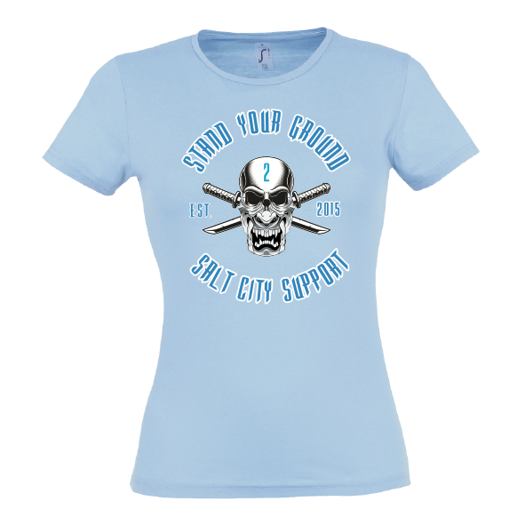 Supporter Lady T-Shirt blau