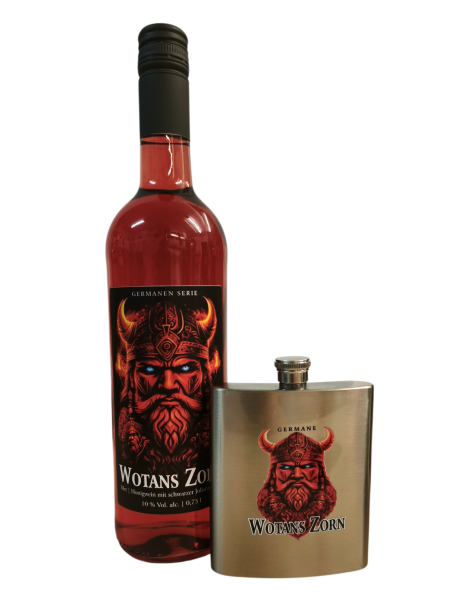 WOTANS ZORN Set - Met mit schwarzer Johannisbeere & Flachmann