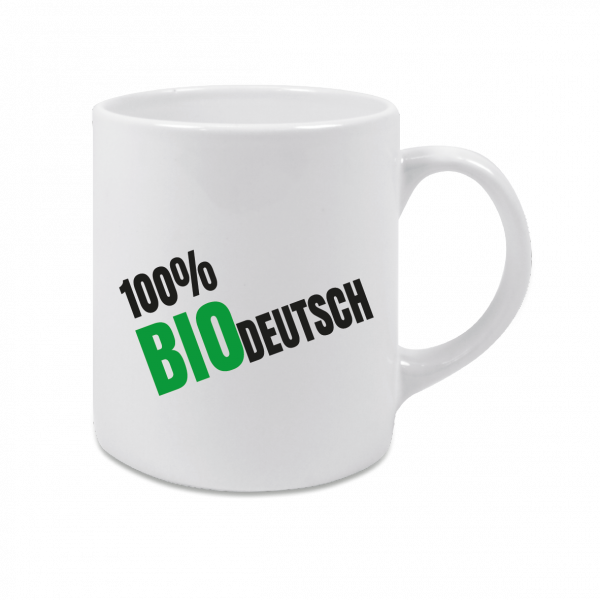 100% BIOdeutsch Tasse weiss