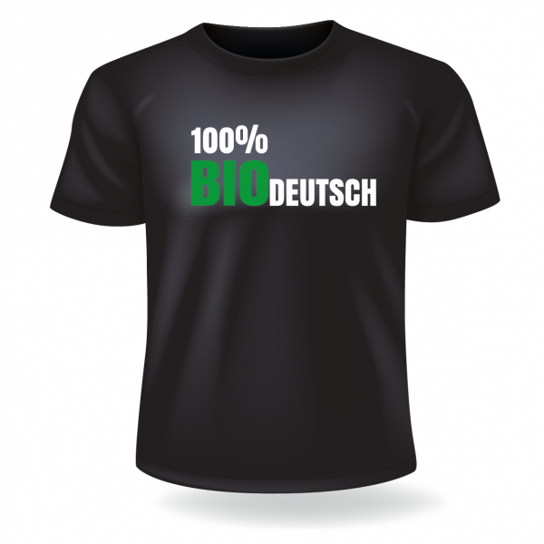 100% BIOdeutsch T-Shirt schwarz