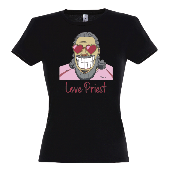 Love Priest Lady T-Shirt schwarz