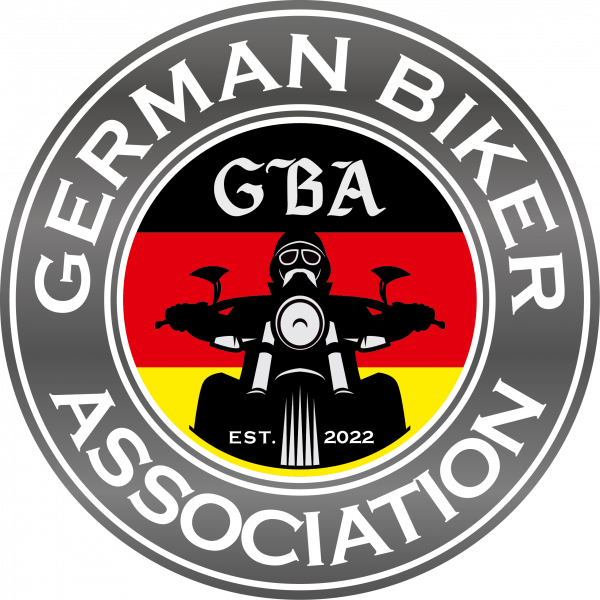 German Biker Association Aufkleber rund schwarz
