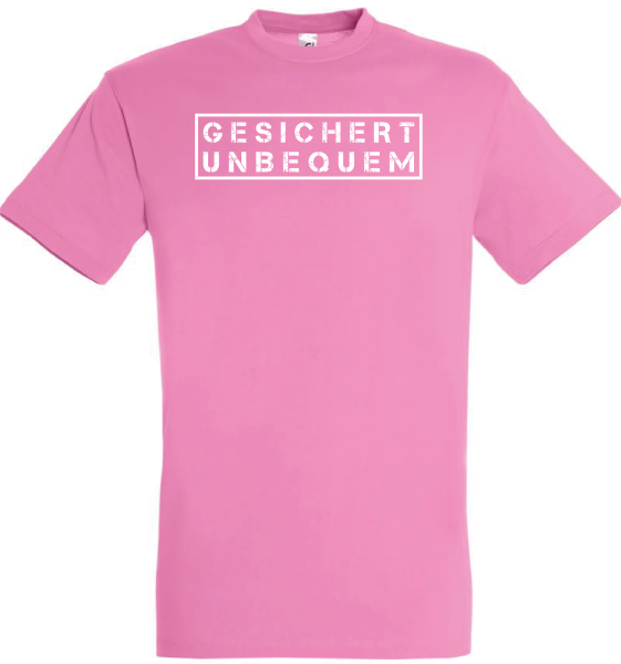 Gesichert unbequem T-Shirt rosa