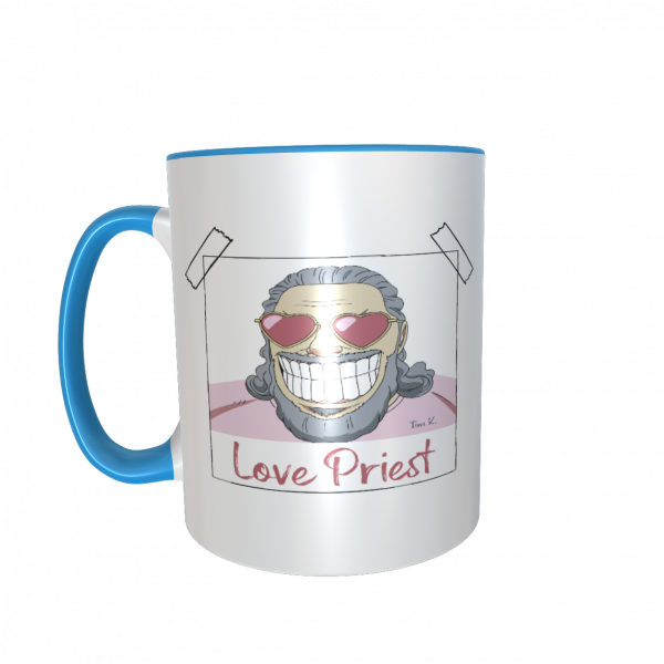 Love Priest Tasse blau