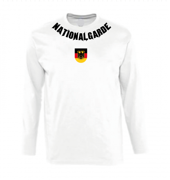 Nationalgarde Langarmshirt weiss