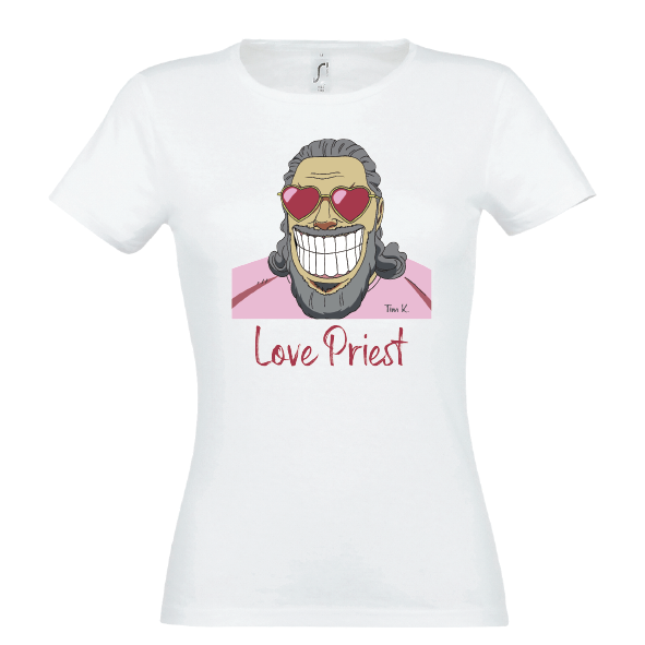 Love Priest Lady T-Shirt weiss
