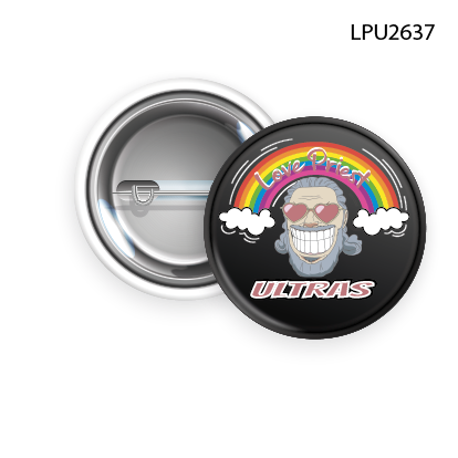 Love Priest Ultras - Ansteckbutton (Farbe wählbar)