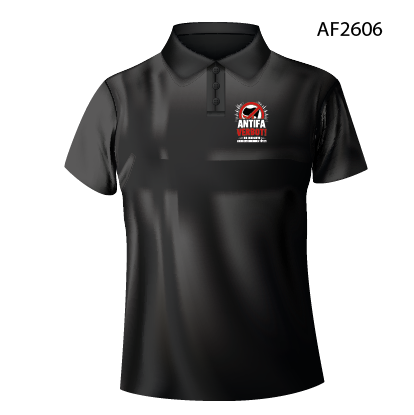 AntifaVerbot Polo-Shirt schwarz