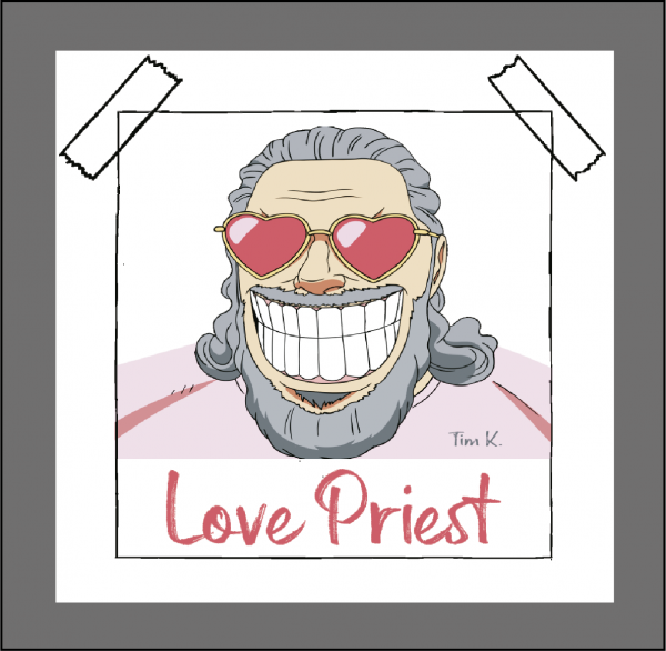 Love Priest Aufkleber