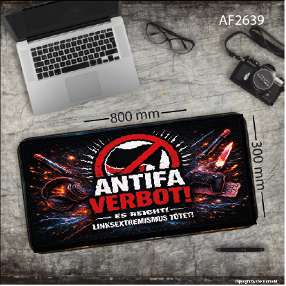 AntifaVerbot Gamerpad / Mousepad XXL (verschiedene Varianten verfügbar)