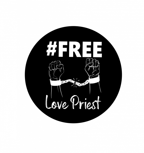 Free Love Priest - Ansteckbutton