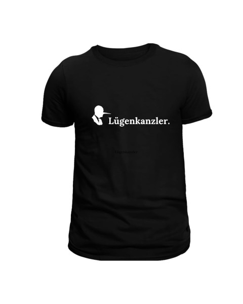 Lügenkanzler. T-Shirt schwarz