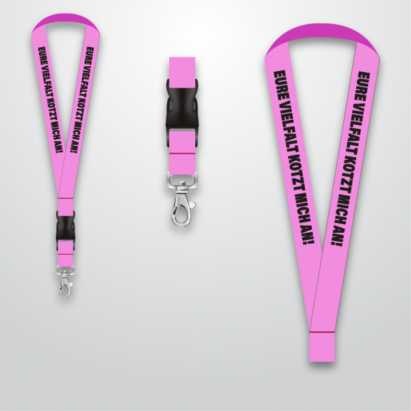 Lanyard Eure Vielfalt kotzt mich an (verschiedene Farben)