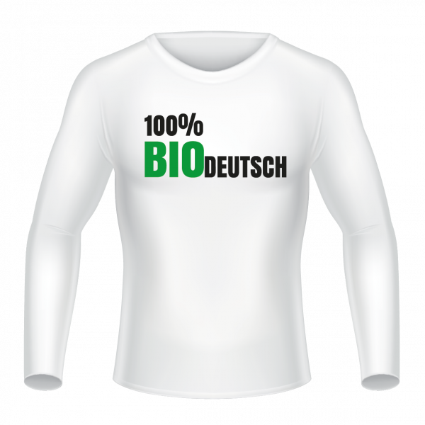 100% BIOdeutsch Langarmshirt weiss