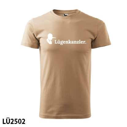 Lügenkanzler T-Shirt sand