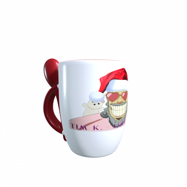Weihnachts-Kollektion 2021 Tasse inkl. Löffel rot (limitiert)
